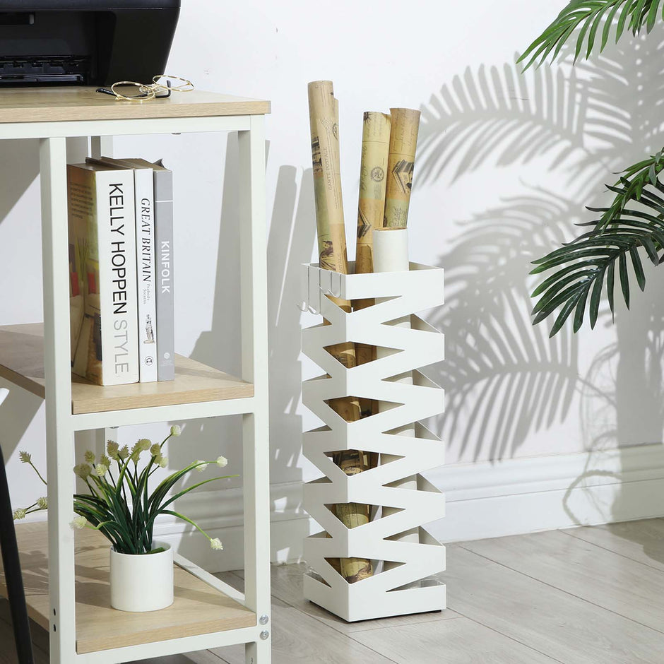 Parapluhouder – Stijlvol design met wateropvangbak – Wit