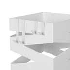 Parapluhouder - Vierkant design - Met wateropvangbak - Wit