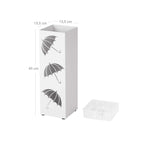 Paraplubak – strak design – wit