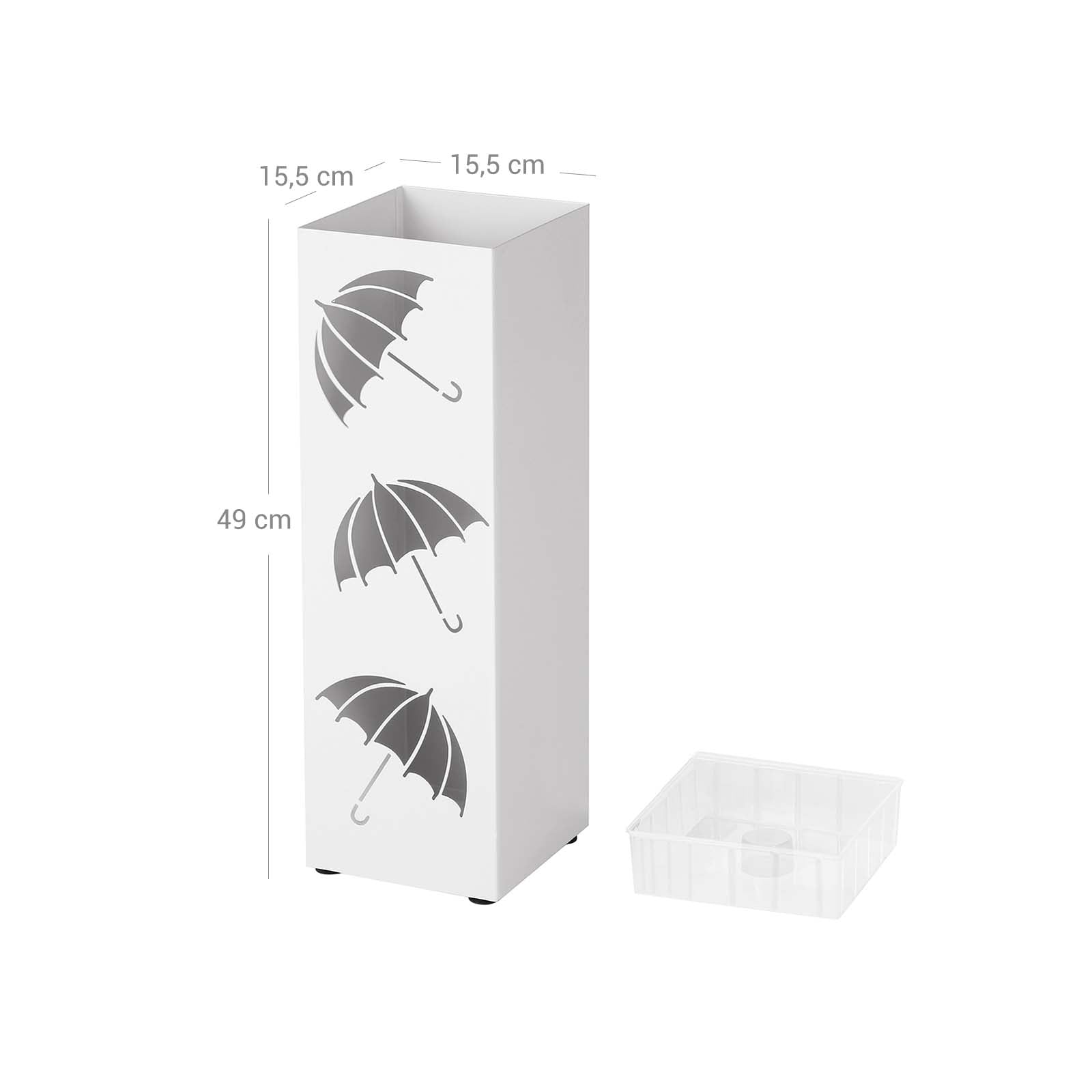 Paraplubak – strak design – wit