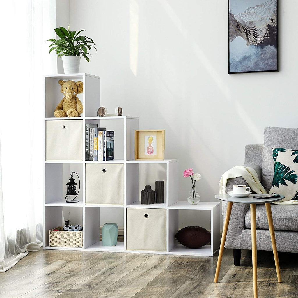 Boekenkast - 10 kubusvakken - Staande kast - Wit