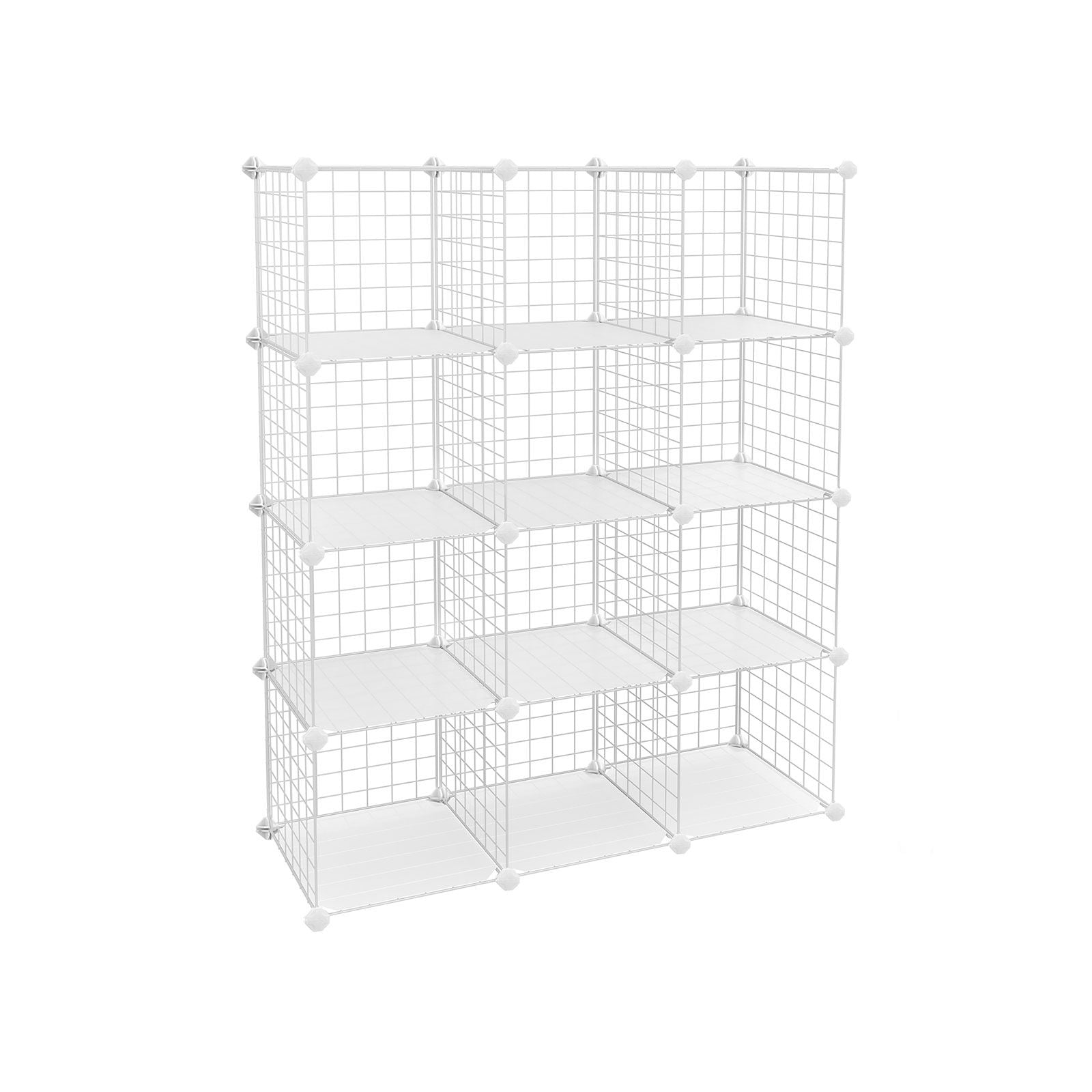 Opbergkast – Flexibel draadraster systeem – Wit