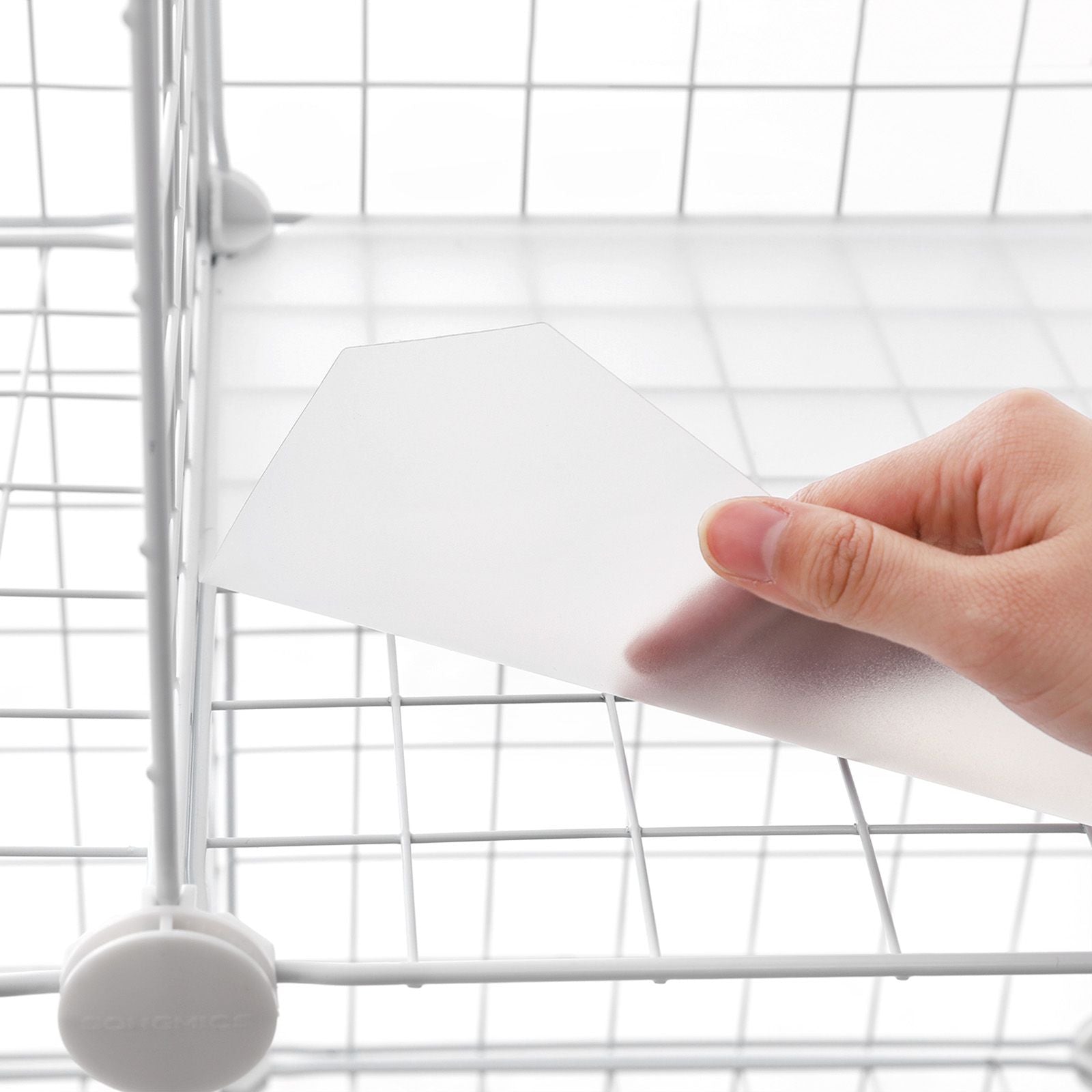 Opbergkast – Flexibel draadraster systeem – Wit