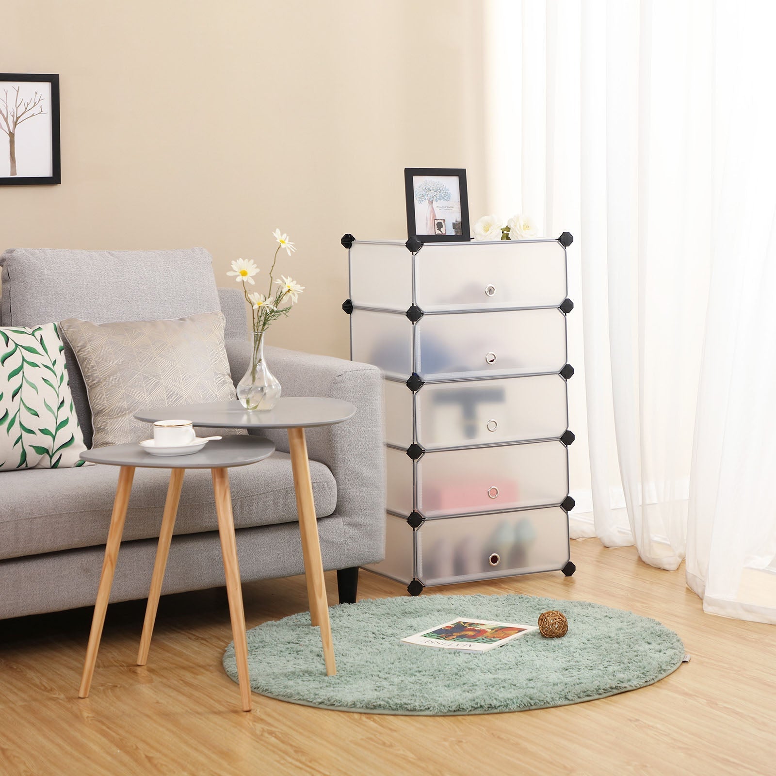 Schoenenrek – 10 compartimenten – Ruimte voor 20-30 paar schoenen