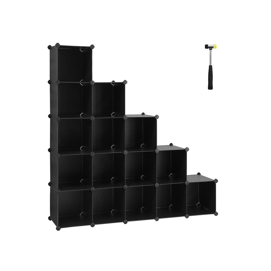 Kubuskast – veelzijdig rekkensysteem – transparant