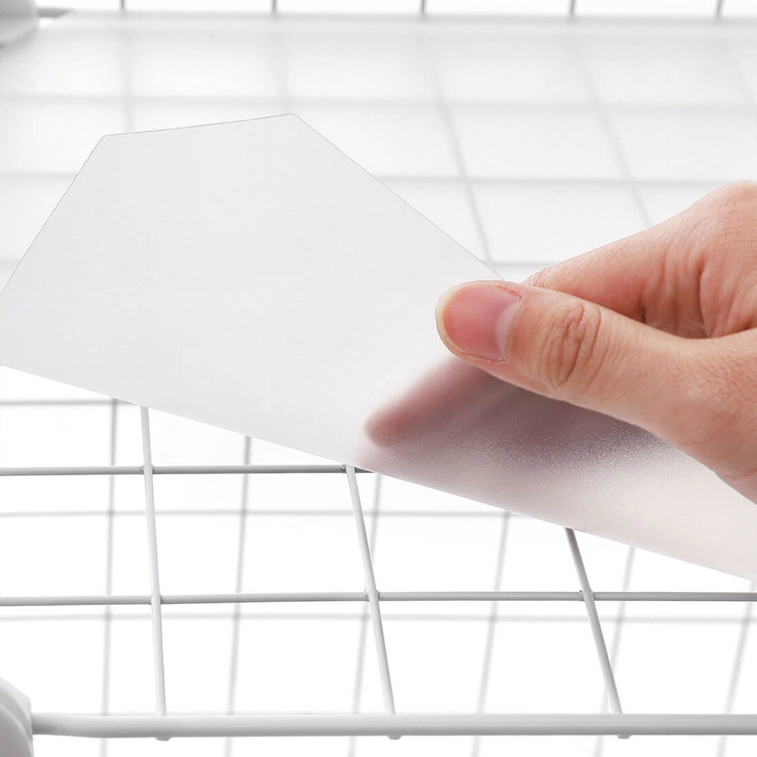 Opbergrek – modulaire draadkubussen – 16 stuks – wit