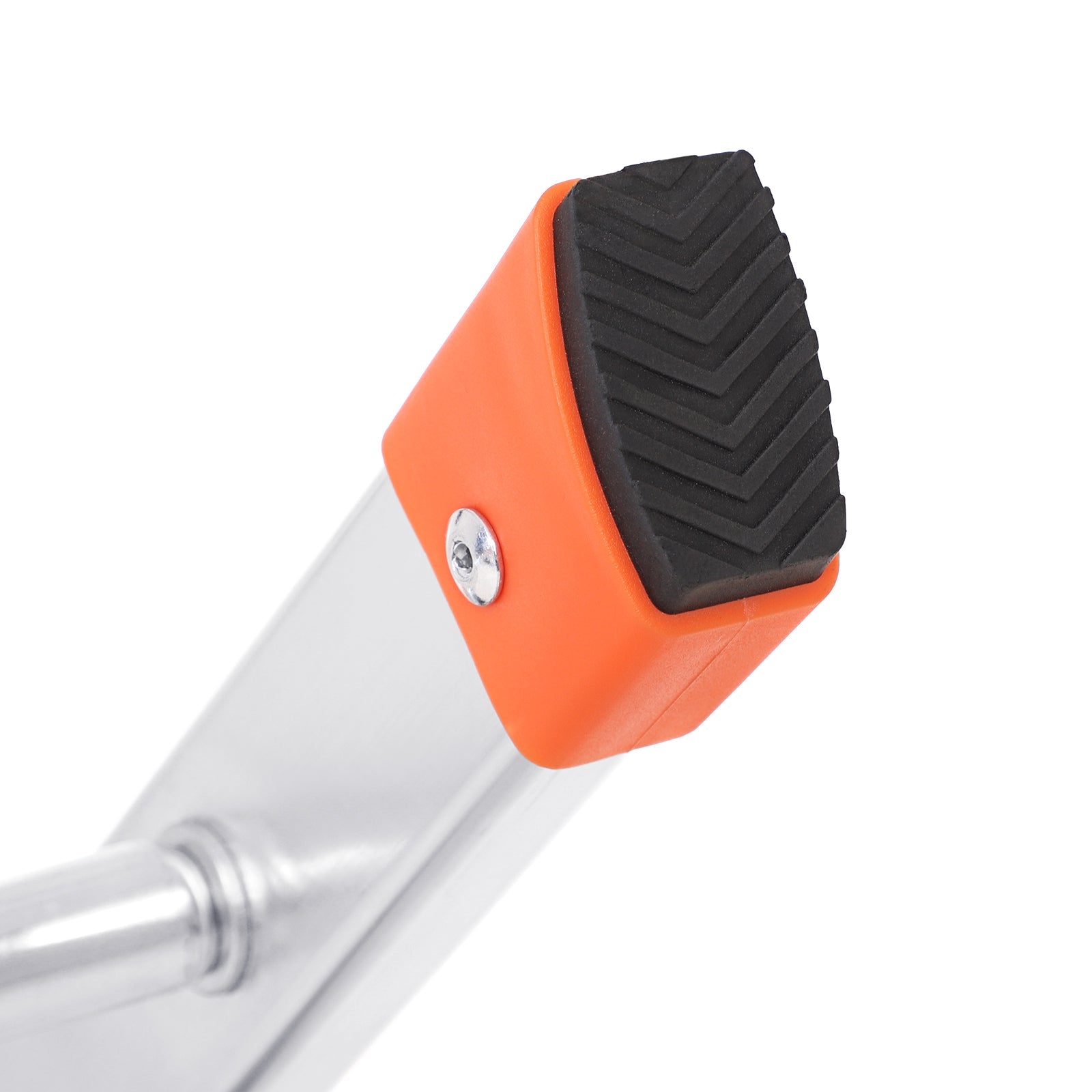 Vouwladder – Lichtgewicht en stabiel – Zilver-zwart-oranje