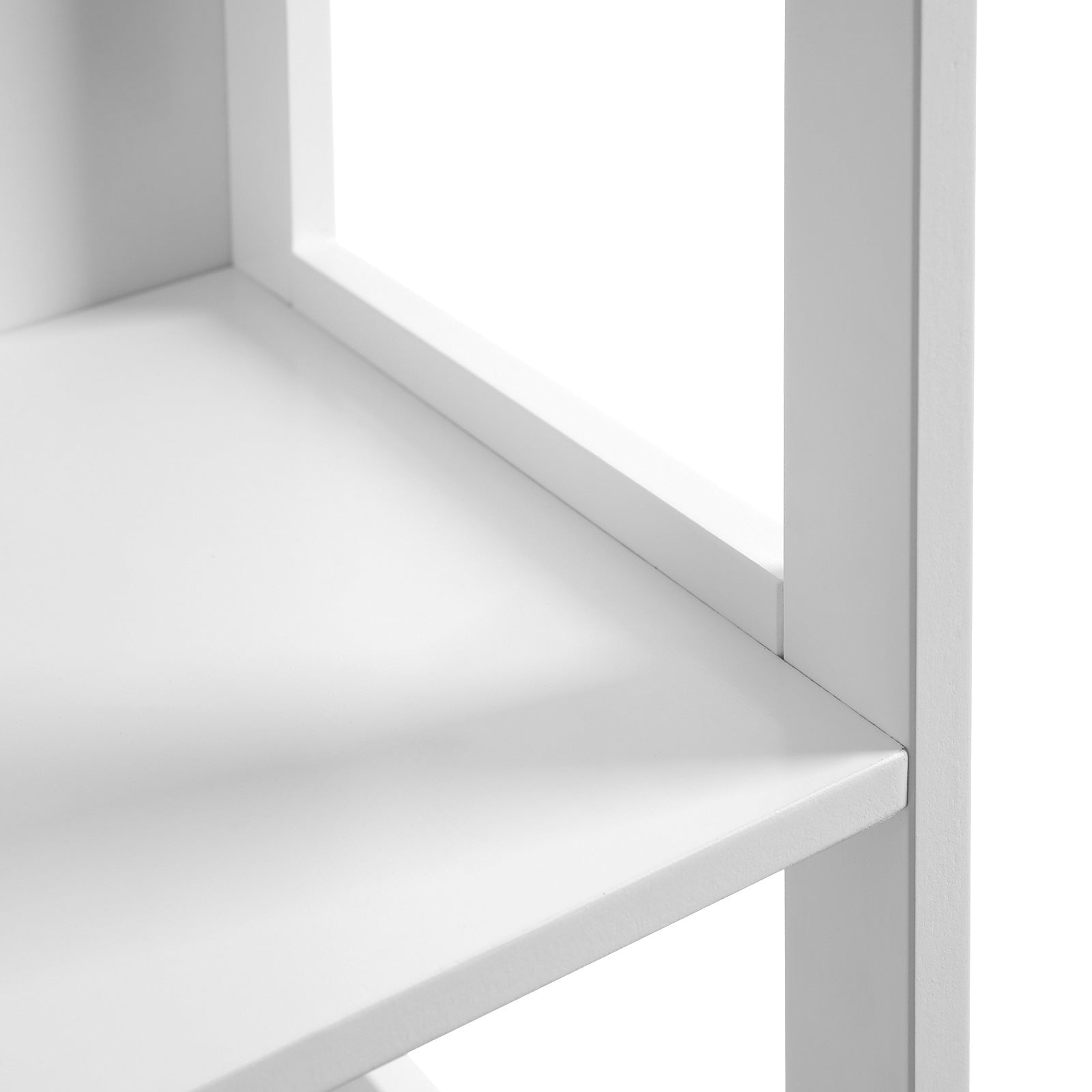 Badkamerkast - Hoge kast met 2 lades en 3 open vakken - 30 x 30 x 141,5 cm - Wit