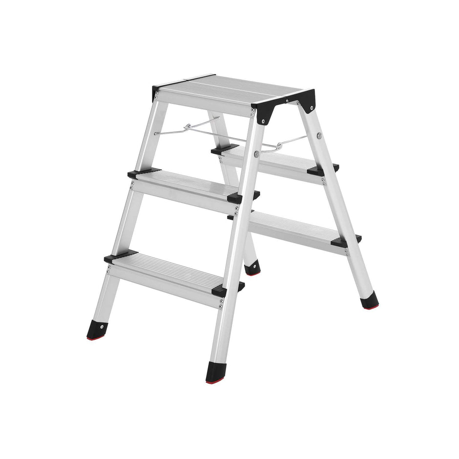 Ladder – TÜV Rheinland goedgekeurd – Aluminium – Zilver