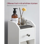 Toiletkast - Badkamerkast - Met verstelbare plank - Waterdichte poten - Wit