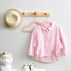 Kinderkledinghangers – Antislip Fluweel – Lichtroze – Set van 50