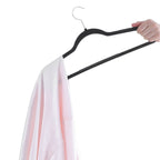 Kleerhangers – Antislip en ruimtebesparend – Set van 30 – Zwart