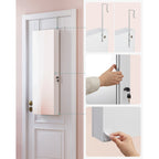 Hangende sieradenkast – Met led verlichting – Zwart en grijs