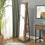 Sieradenkast – 360° draaibaar en afsluitbaar – Vintage bruin