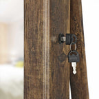 Sieradenkast – 360° draaibaar en afsluitbaar – Vintage bruin