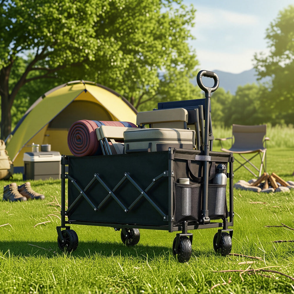Foldable Festival and Camping Trolley - Steel