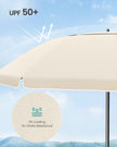 Garden Parasol - Metal Pole and Fibreglass Ribs