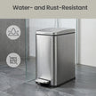 Pedal Trash Can - Steel Bin and Plastic Inner Bucket