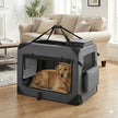 Collapsible Dog Crate - Metal Frame and PVC Coating
