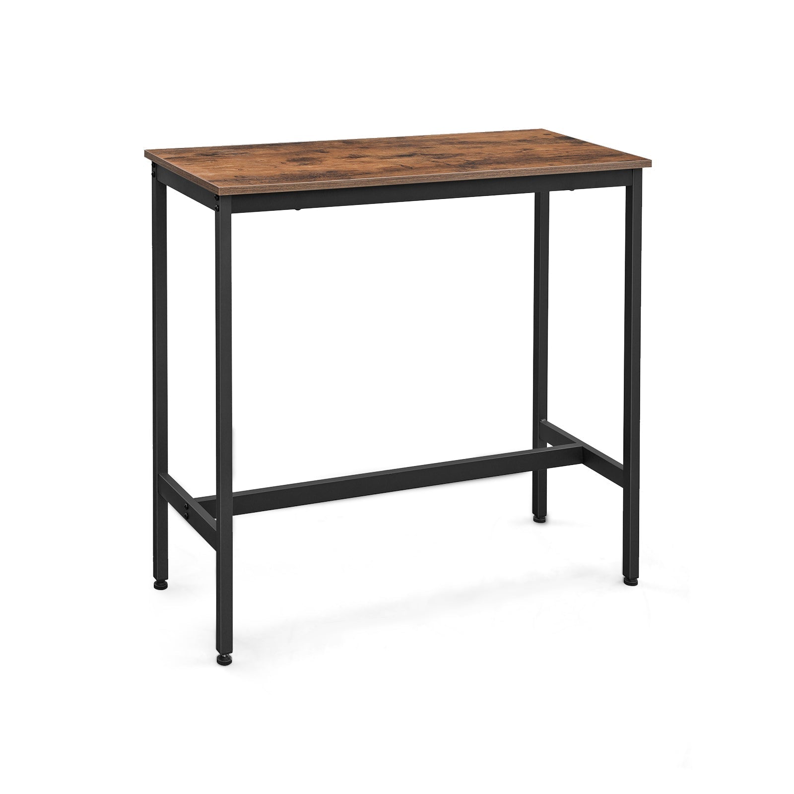 Bartafel - Smalle keukentafel - 120 x 40 x 100 cm - Rechthoekig - Bruin/Zwart