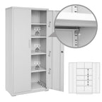 Archiefkast - Kantoorkast - Met 2 deuren - Grijs