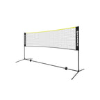 Badmintonnet - Verstelbaar tennisnet - Inclusief standaard en draagtas - Geel/Zwart
