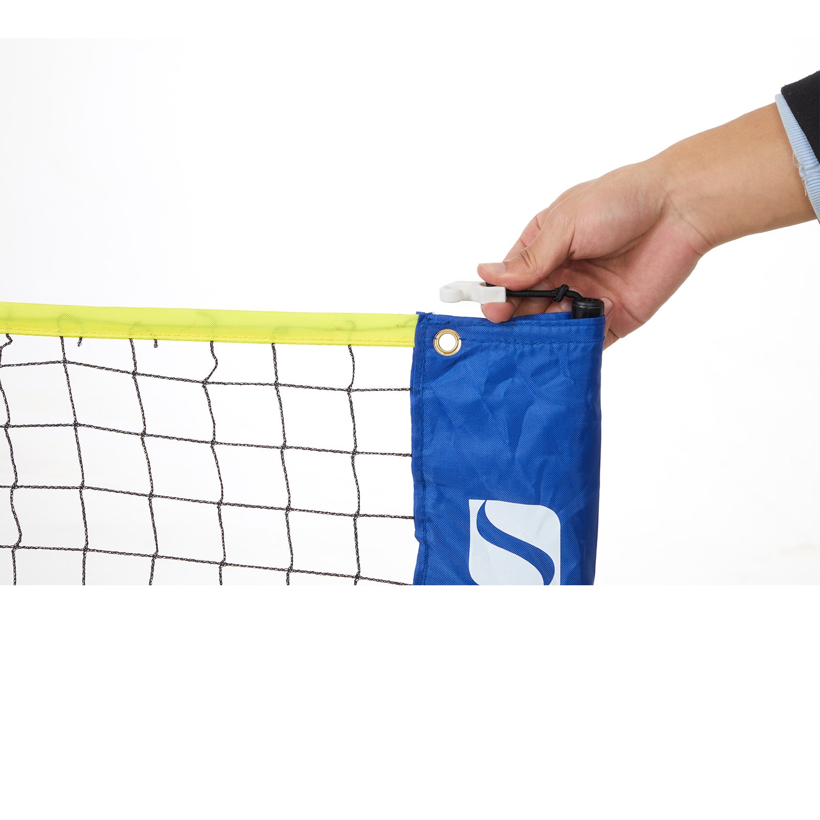 Badmintonnet – 5 m – blauw & geel