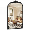 Väggspegel, – gyllene traditionell vintage barockspegel, antik bågspegel – 90 cm × 61 cm