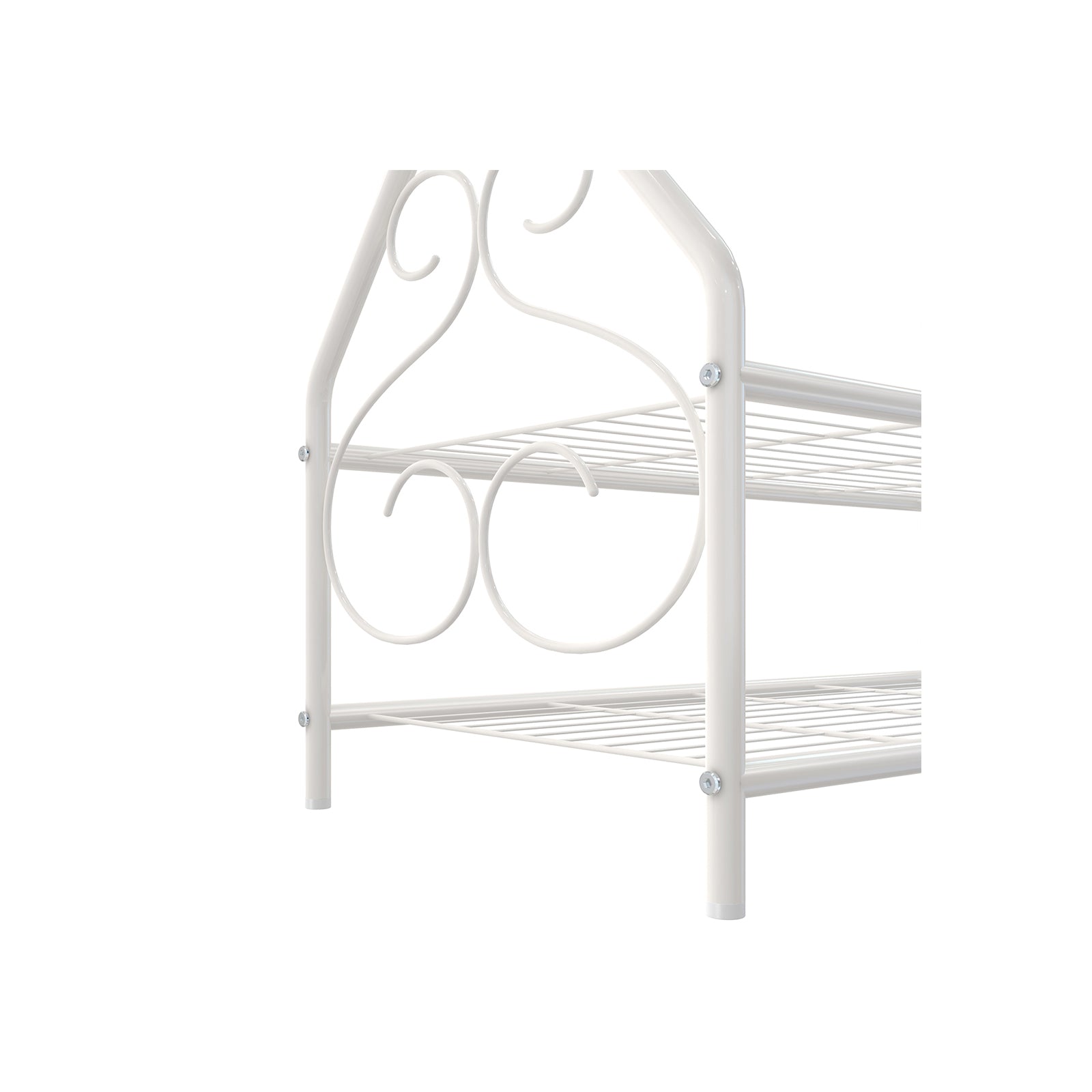 Kledingrek 92 x 173 x 41 cm – Vintage design – Met legplanken – Tot 25 kg draagvermogen