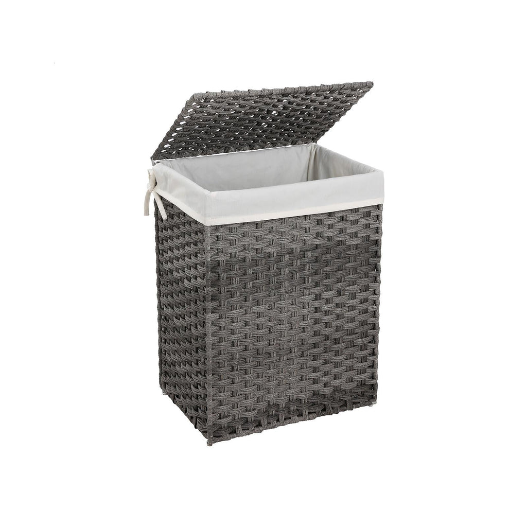 Wasmand – polyrotan – 90 L – bruin