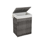 Wasmand – polyrotan – 90 L – bruin