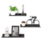 Wandrekken - Set van 3 - Zwevend metaal - Industrieel design - Zwart