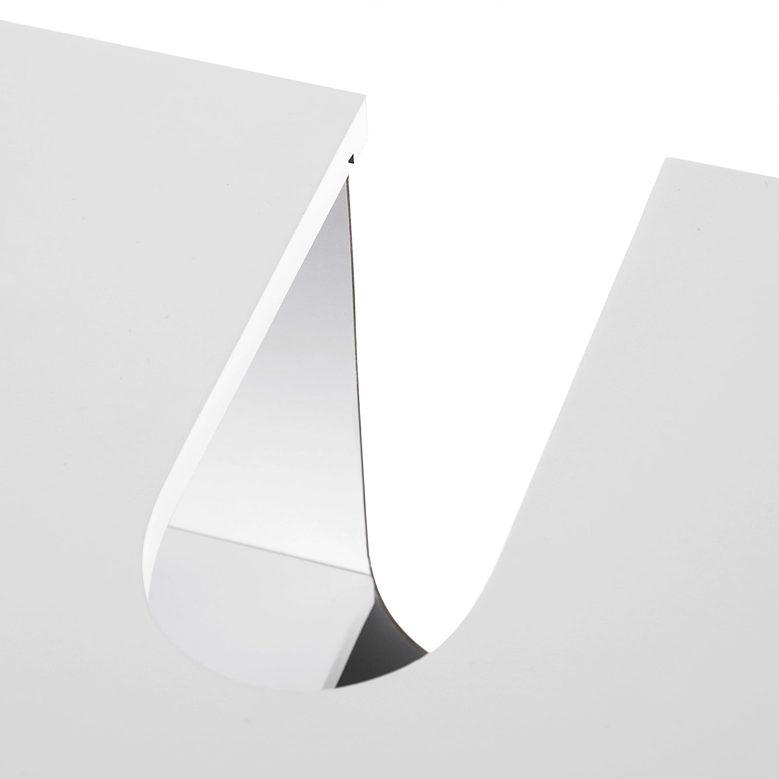 Wastafelonderkast – met lamellendeuren – 2 vakken – wit