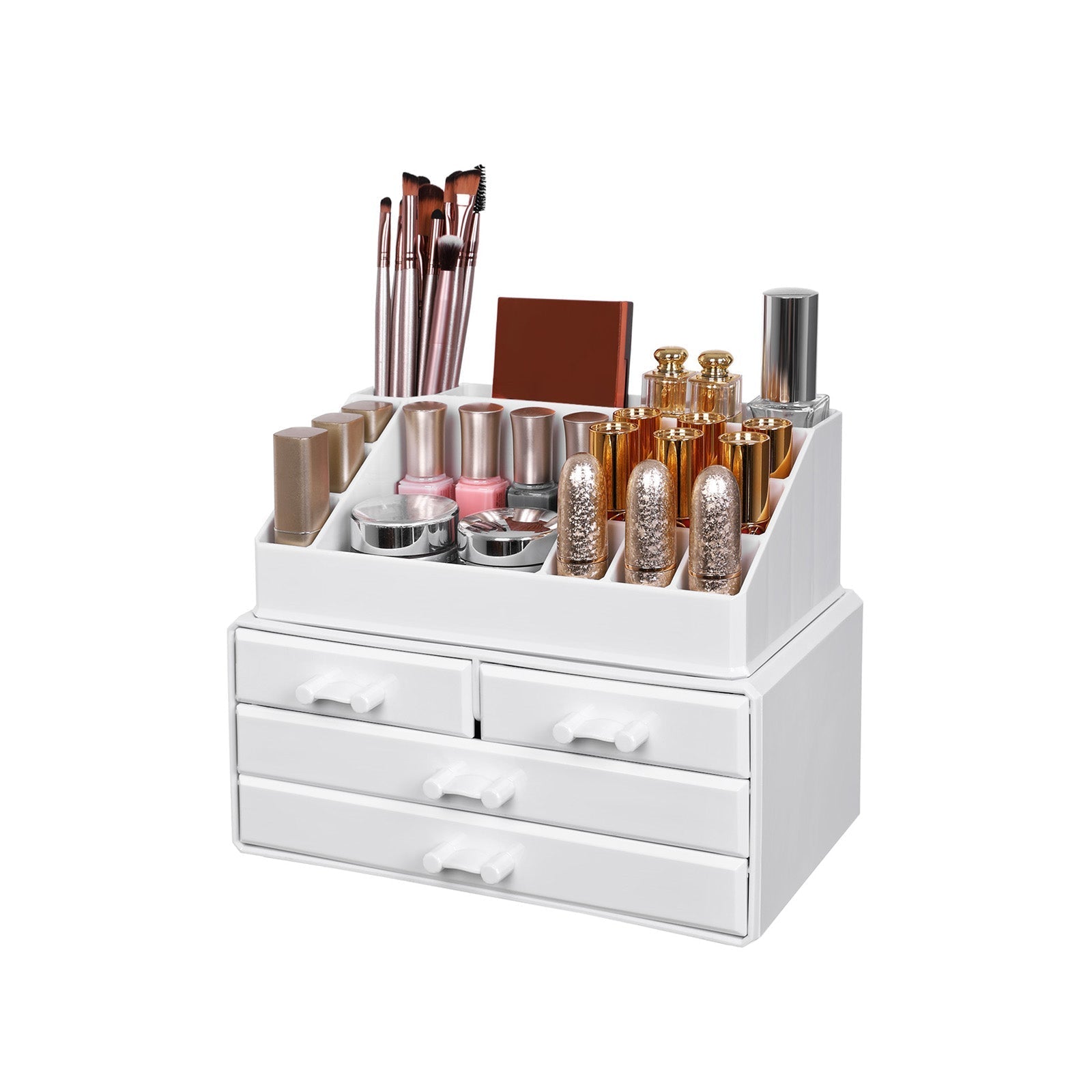 Make-up organizer – waterdicht en functioneel – wit