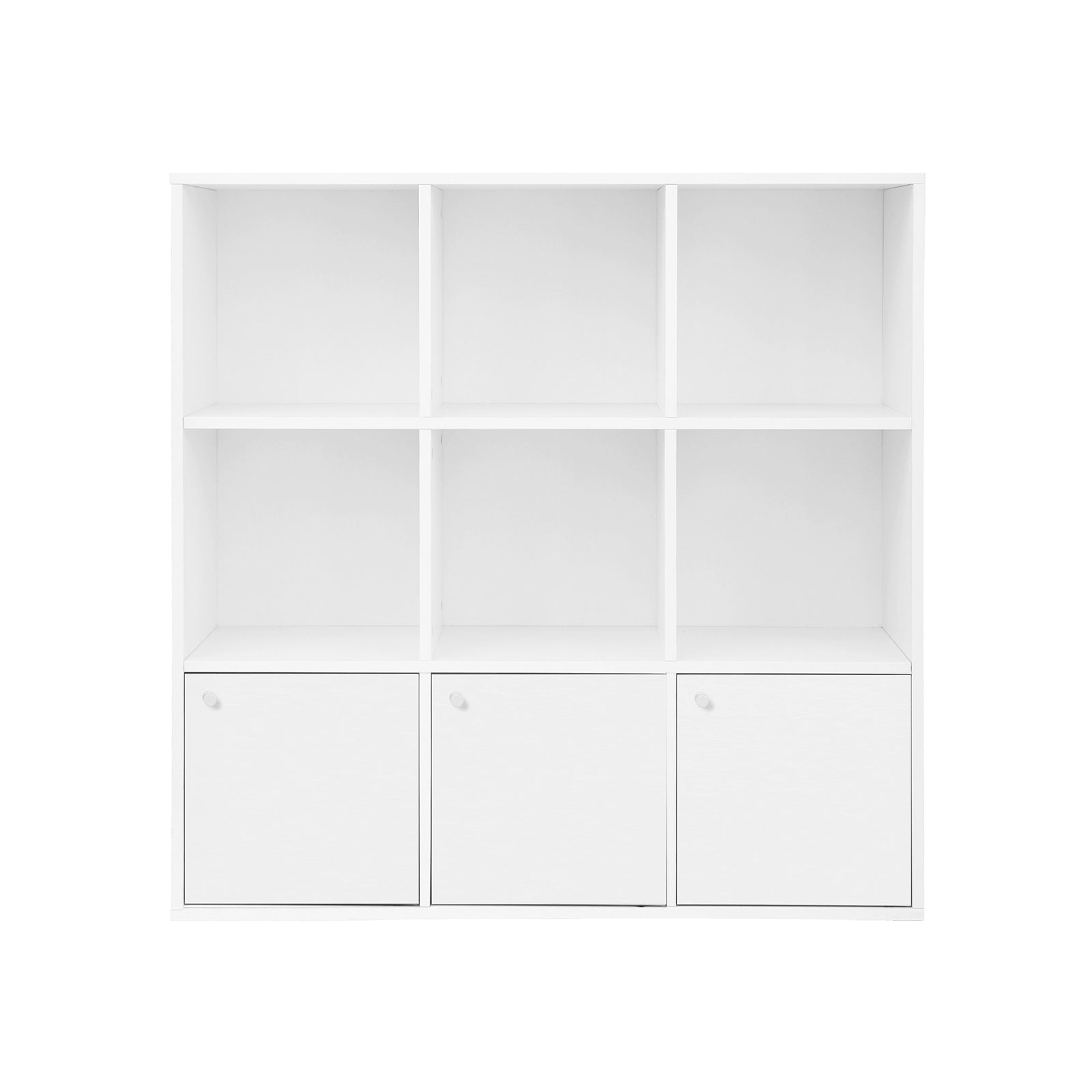 Boekenkast – vrijstaand – kubuskast – 9 vakken – wit