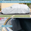 Väderbeständig – presenning för fordon Bilskydd med dragkedja – 483 x 191 x 153 cm – Silver