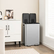 30L – papperskorg med fack och mjukstängande lock deodoriserande – 2 x 2 2 – Silver
