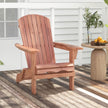 Set – med hopfällbara Adirondack stolar i trä bärförmåga – 2 180 kg – Brun