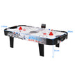 Air – Hockey Set tums minibord för med elektronisk LED resultattavla – 42 – Svart och vit