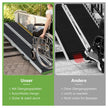 Rullstolsramp – Bärbar och Halkskyddad hopfällbar upp till Lastkapacitet Aluminium – 272 kg 183 x 74 cm – Svart