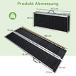Rullstolsramp – Bärbar och Halkskyddad hopfällbar upp till Lastkapacitet Aluminium – 272 kg 183 x 74 cm – Svart