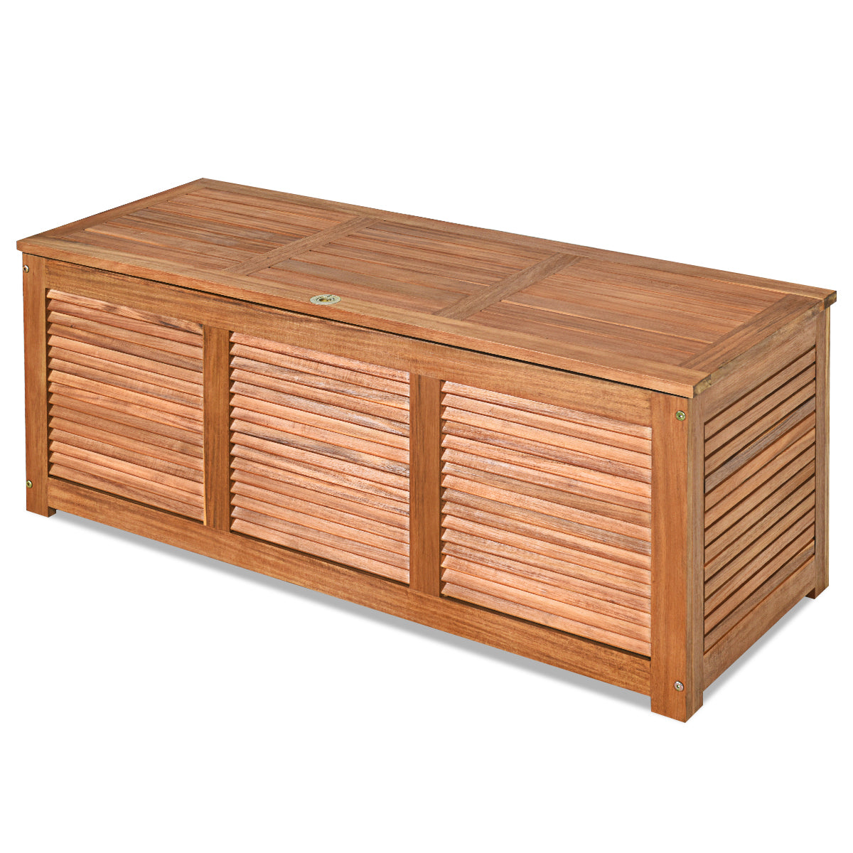 Trädgårdslåda – förvaringslåda för och bakgård akaciaträ – 120 x 45 x 45 cm – Natur