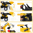 i – åkgrävmaskin för barn bulldozer med hjul – 3 1 6 178 x 42 x 60 cm – Gul