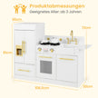 Barn – leksakskök set med diskho och glassmaskin – Vit