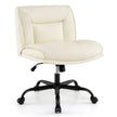 Schneidersitz – Stol med hjul och bred sits ytor – Beige