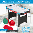 Airhockey – Bord Elektrisk Air med LED anslagstavla Lufthockey – 130 x 61 x 76 cm – Blå