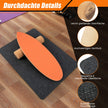 Balansbräda – gjord av trä Wobble Board med rulle och filt i Balance Kit – 3 1 – Orange