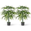 Set – med konstgjorda växter Bambu träd kruka för hemmakontor – 2 100 cm – Grön