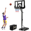 Basketställ – Höjdjusterbar basketbåge med – 245-305 cm – Svart