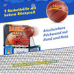 Arkadbasketspelset – med resultattavla och ljudeffekter inkl. basketbollar pumpblå – 2 – Blå